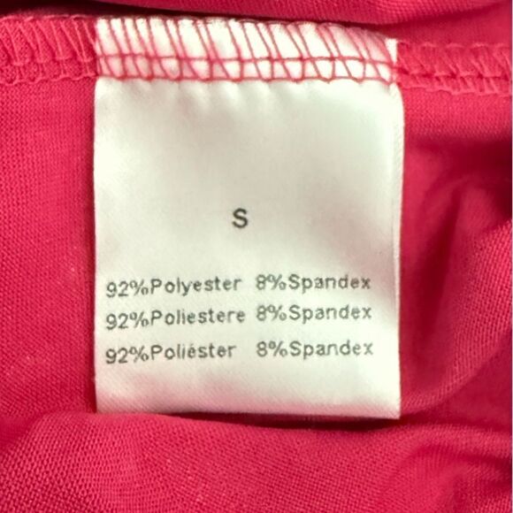 Mirawise Women’s Metallic Shorts Summer yoga Hot Dolphin Hem Style Rose 2 Small - Picture 3 of 6